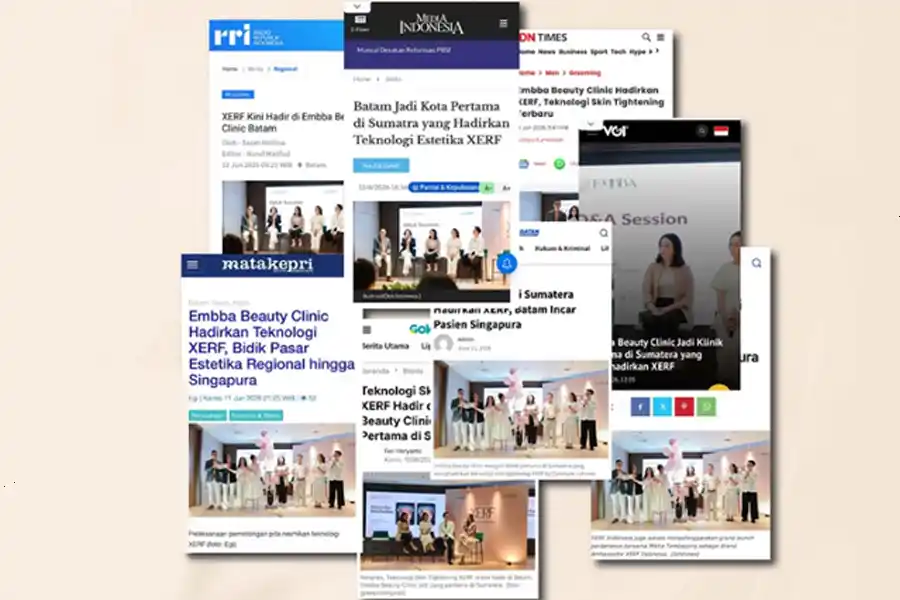 Media coverage about Embba Beauty Clinic and XERF technology